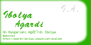 ibolya agardi business card